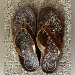 Olukai sandals brown
